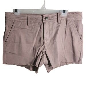 Prana Sancho Short Womens Size‎ 10 Willow Pink Frayed Hem Casual Everyday